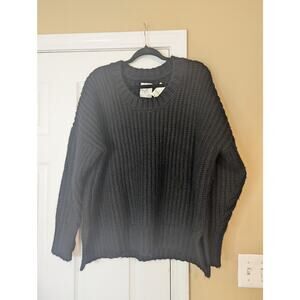OFFLINE by Aerie Chunky Ribbed Knit Sweater- Black- Size Small- NWT